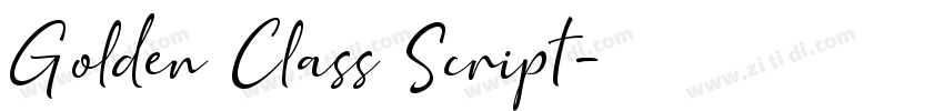 Golden Class Script字体转换